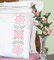 Jack Dempsey Stamped Pillowcases W/White Perle Edge 2/Pkg-Cross-Stitch Pretty In Pink